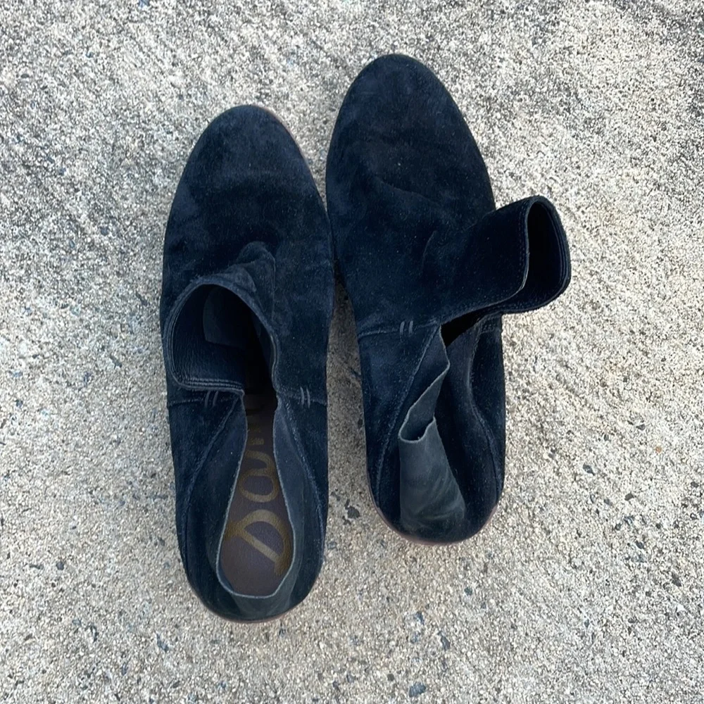 Sam Edelman Black Suede Convertible Prentice Bootie